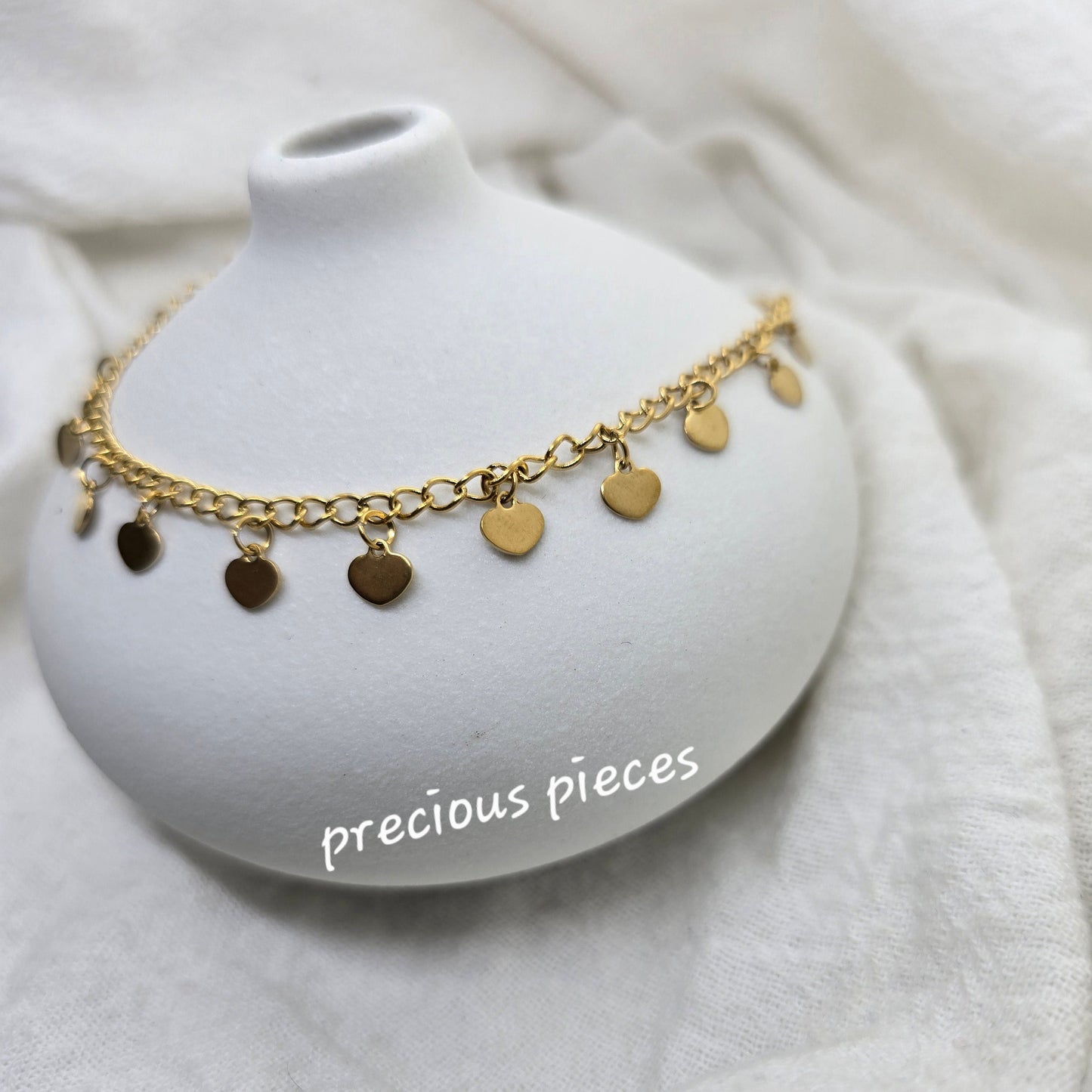 Dangle Hearts Anklet