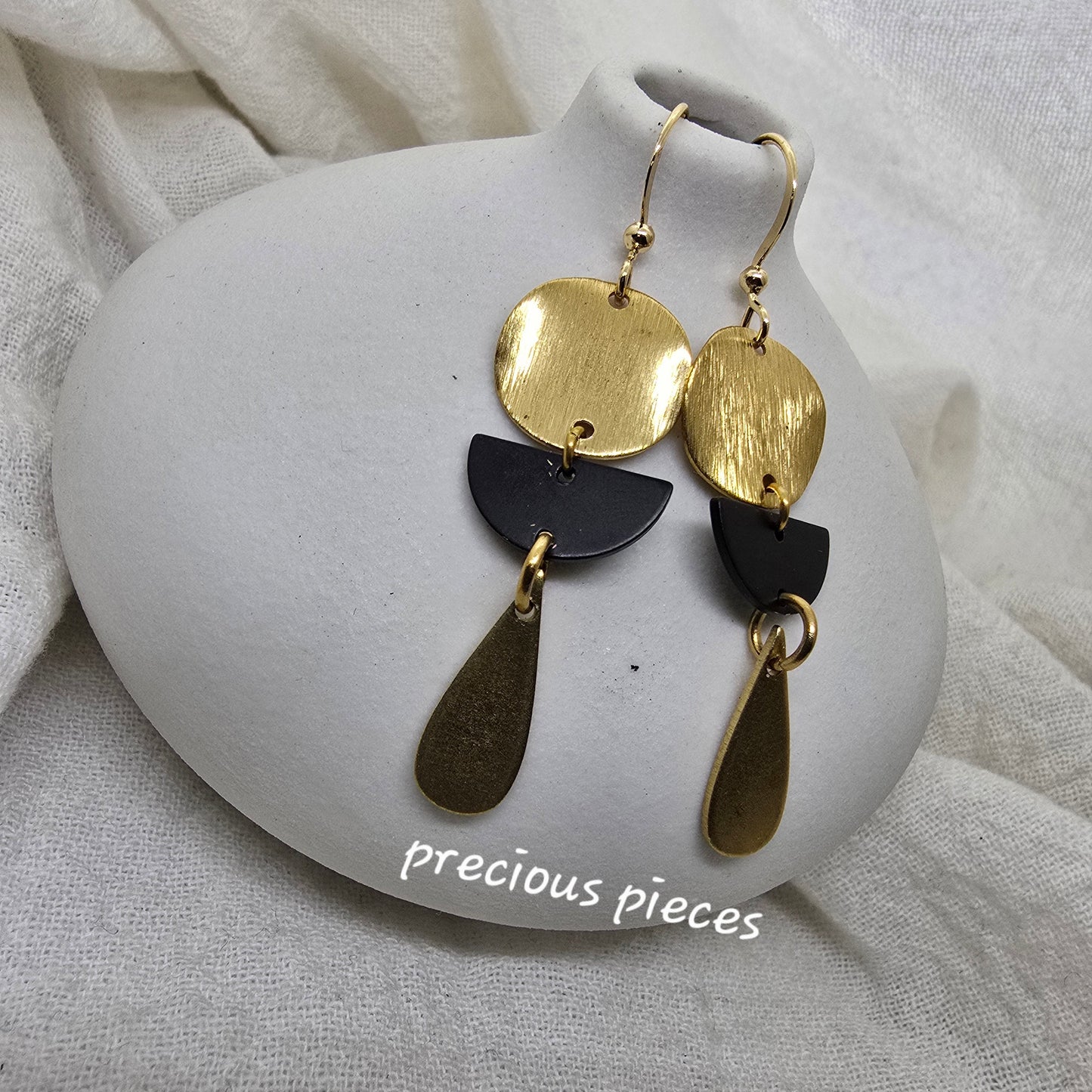 Brass Teardrop Earrings