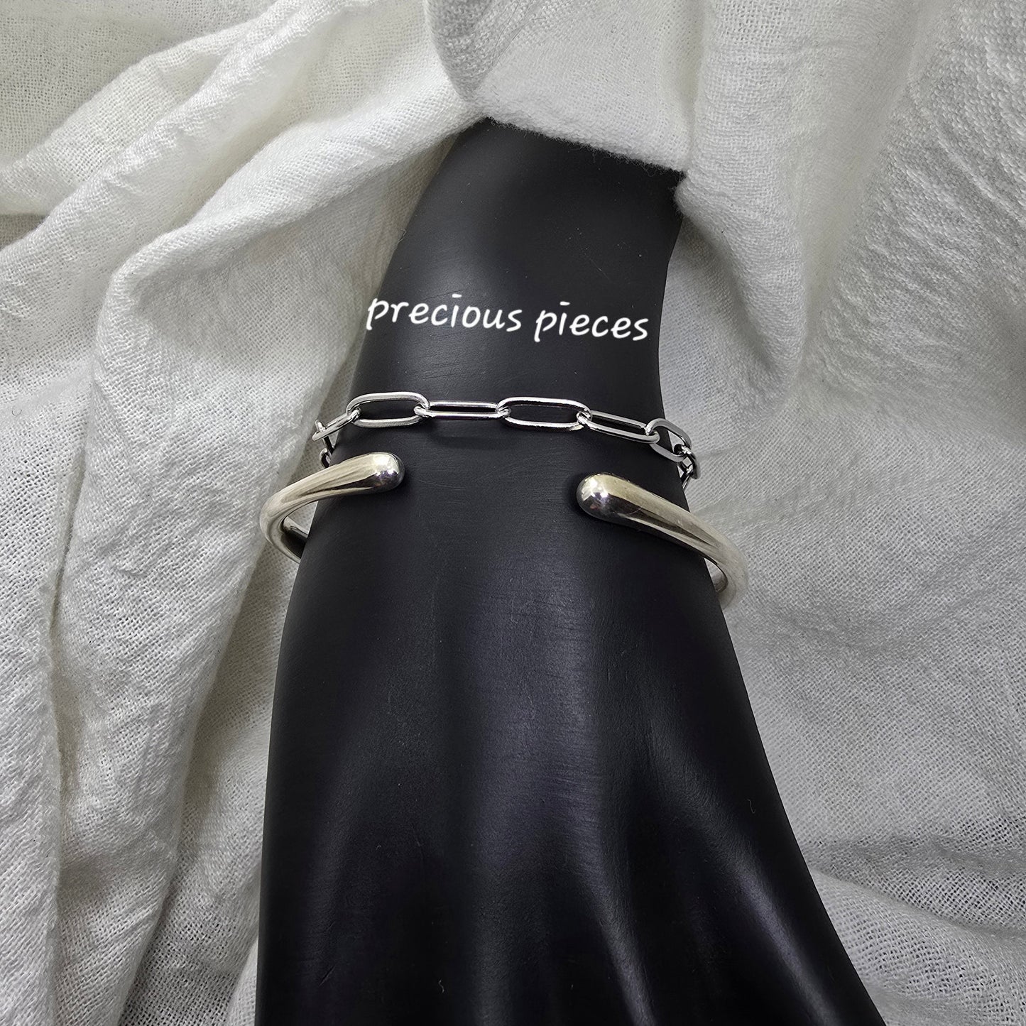 Stainless Steel Paperclip Bracelet