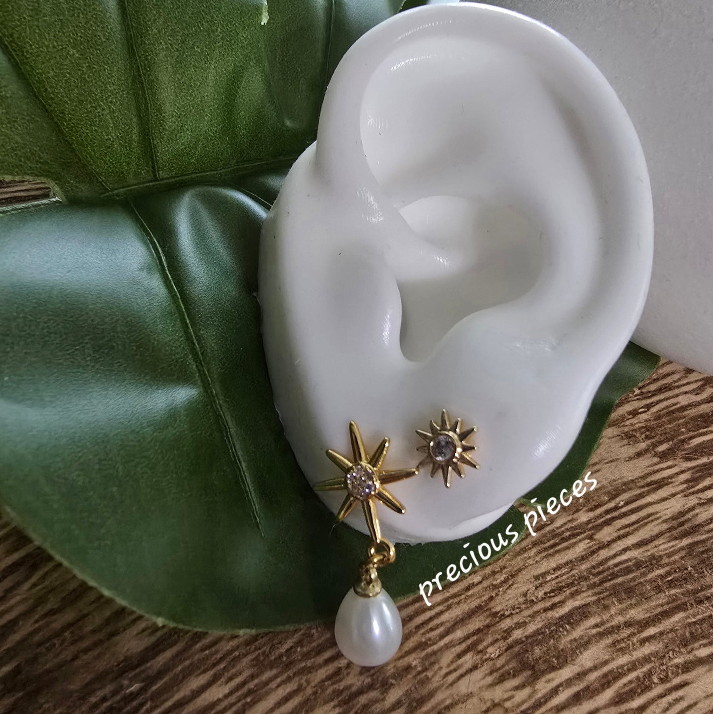 North Star Pearl Earrings