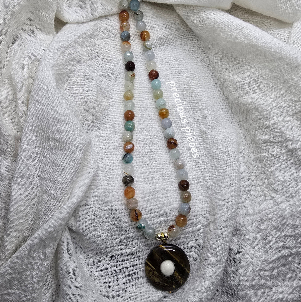 Agate Beaded Necklace