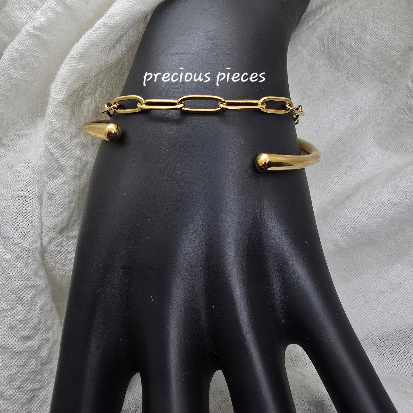 Stainless Steel Paperclip Bracelet