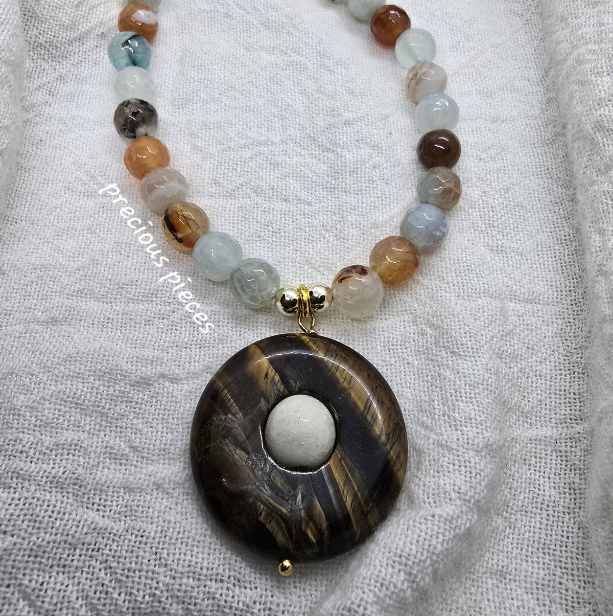 Agate Beaded Necklace