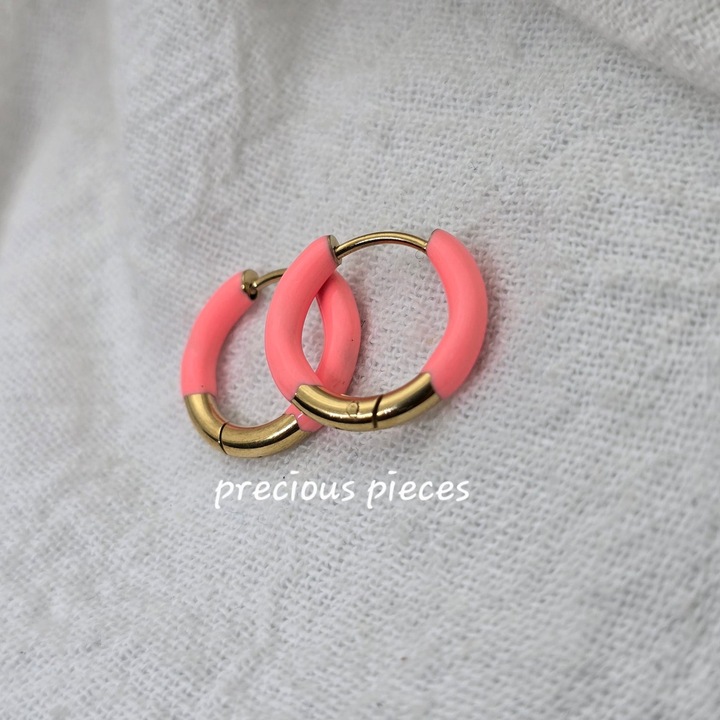 Enamel Hoop Earrings (click for more options)