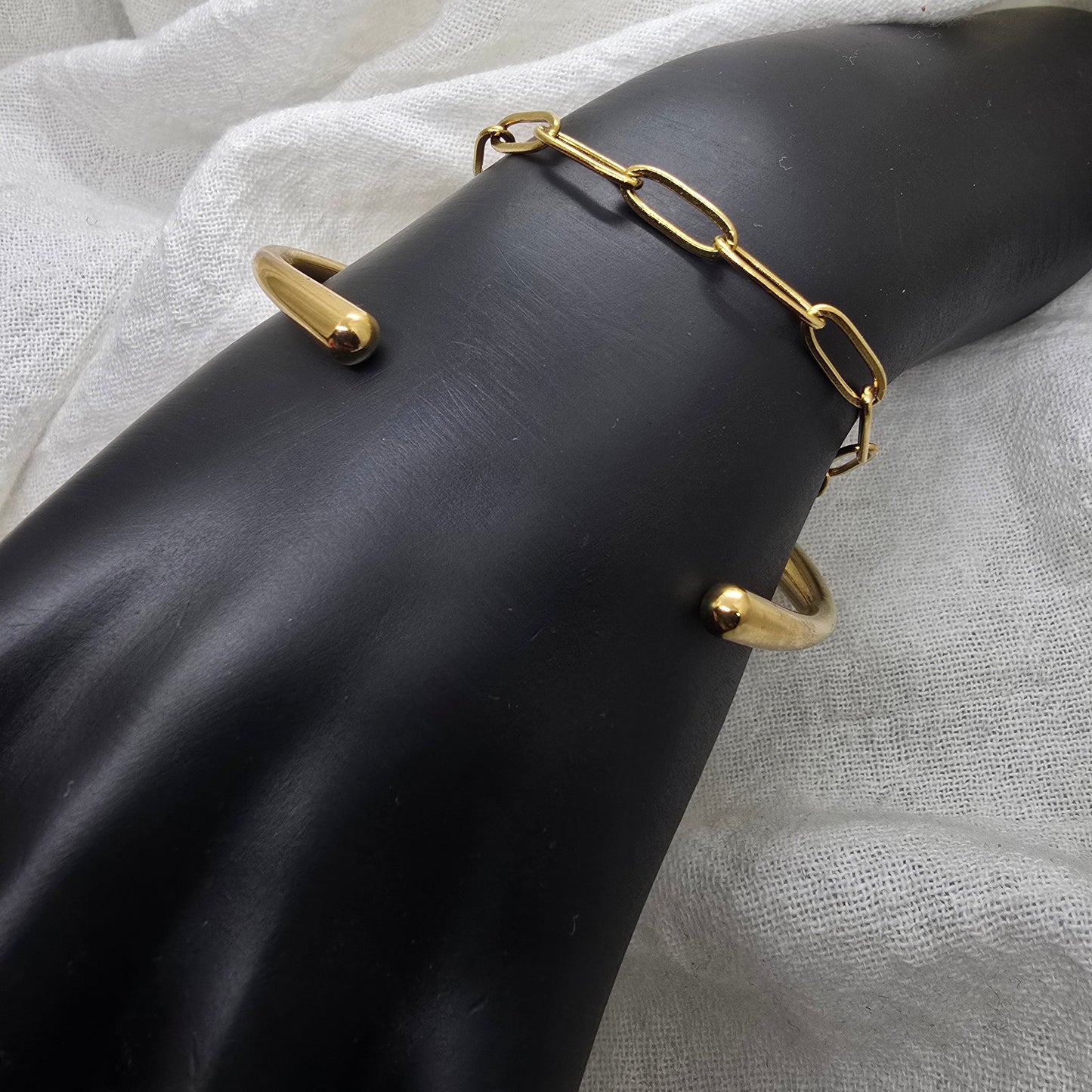 Stainless Steel Paperclip Bracelet