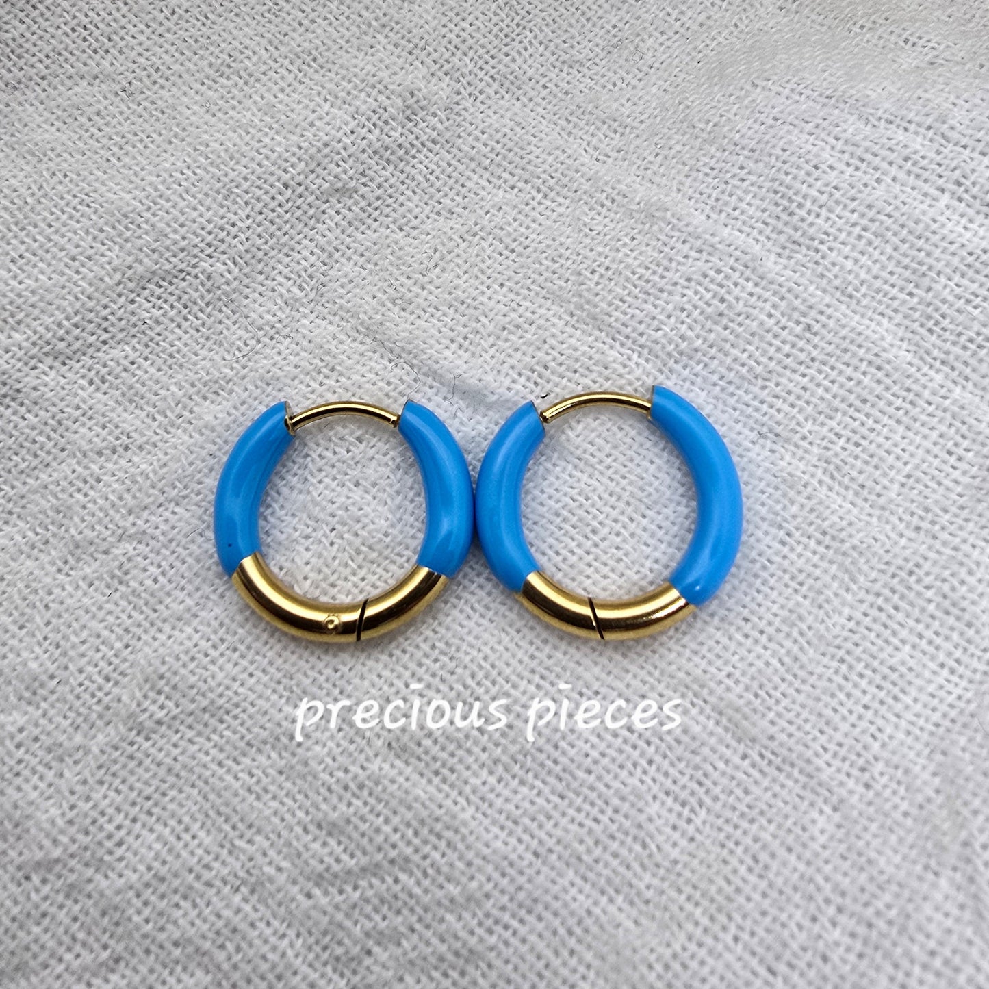 Enamel Hoop Earrings (click for more options)
