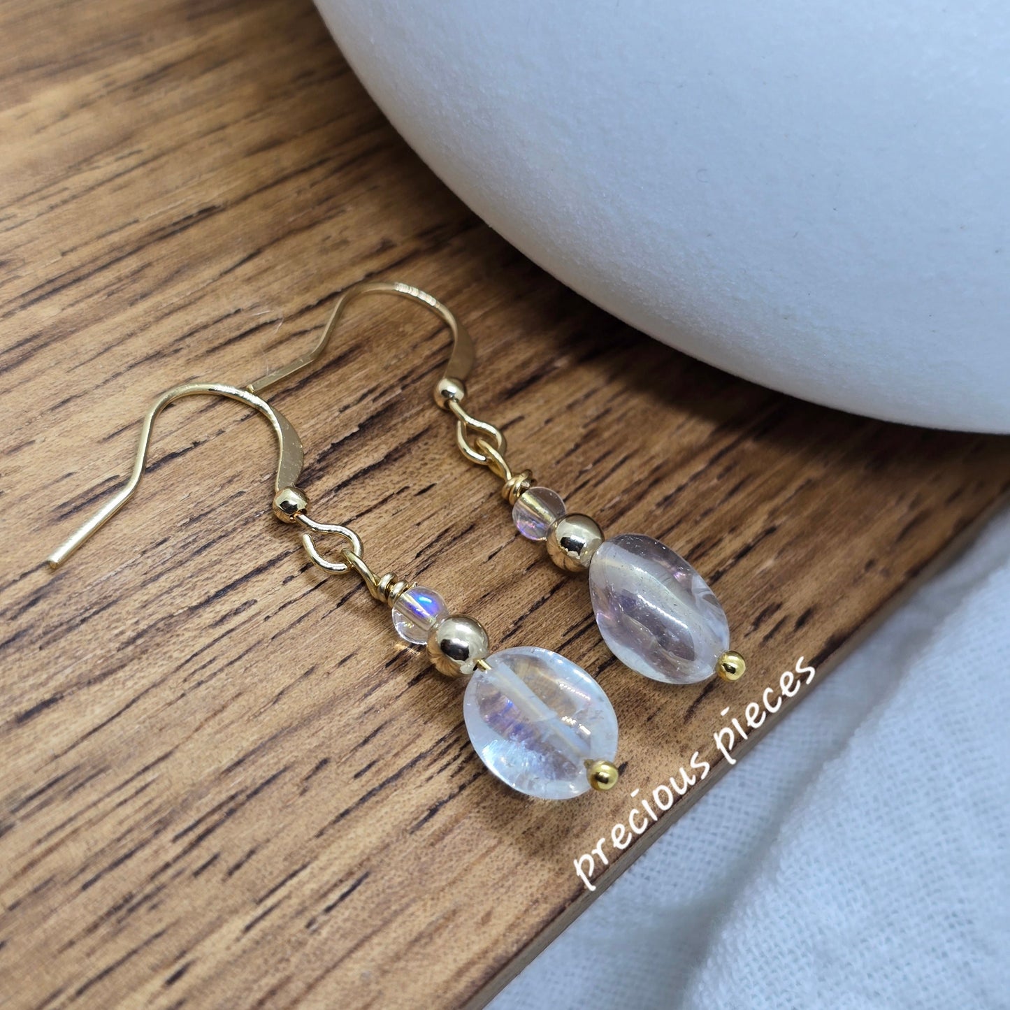Quartz Dangle Earrings