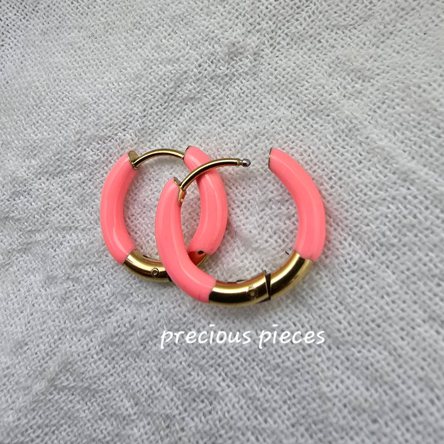 Enamel Hoop Earrings (click for more options)