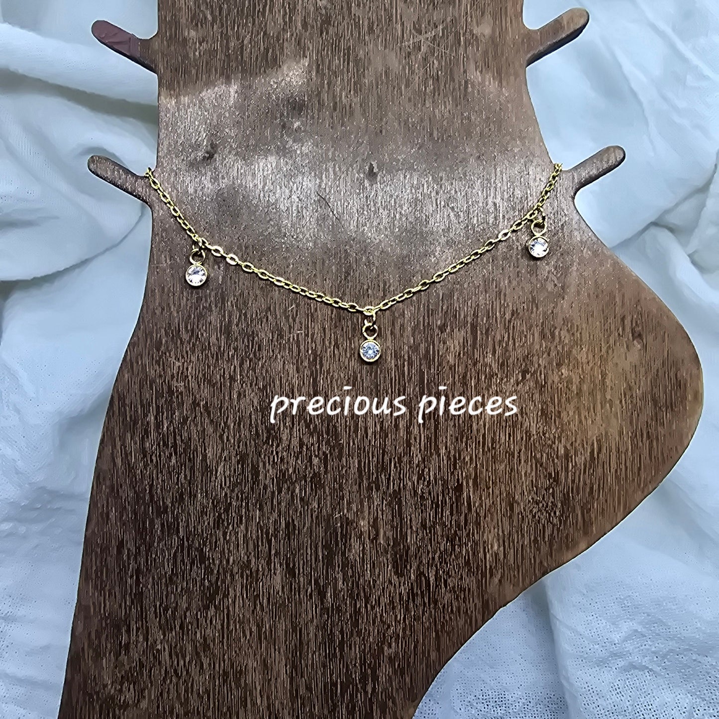 Shimmering Stone Anklet (click for more options)