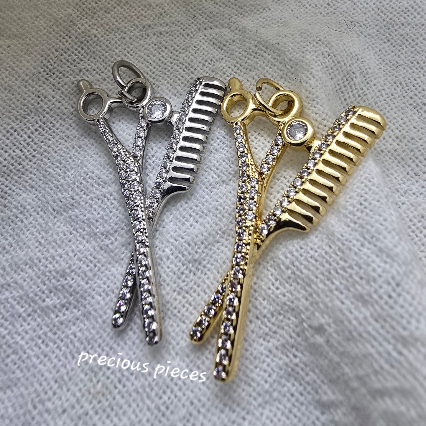 Scissor and Comb Charm