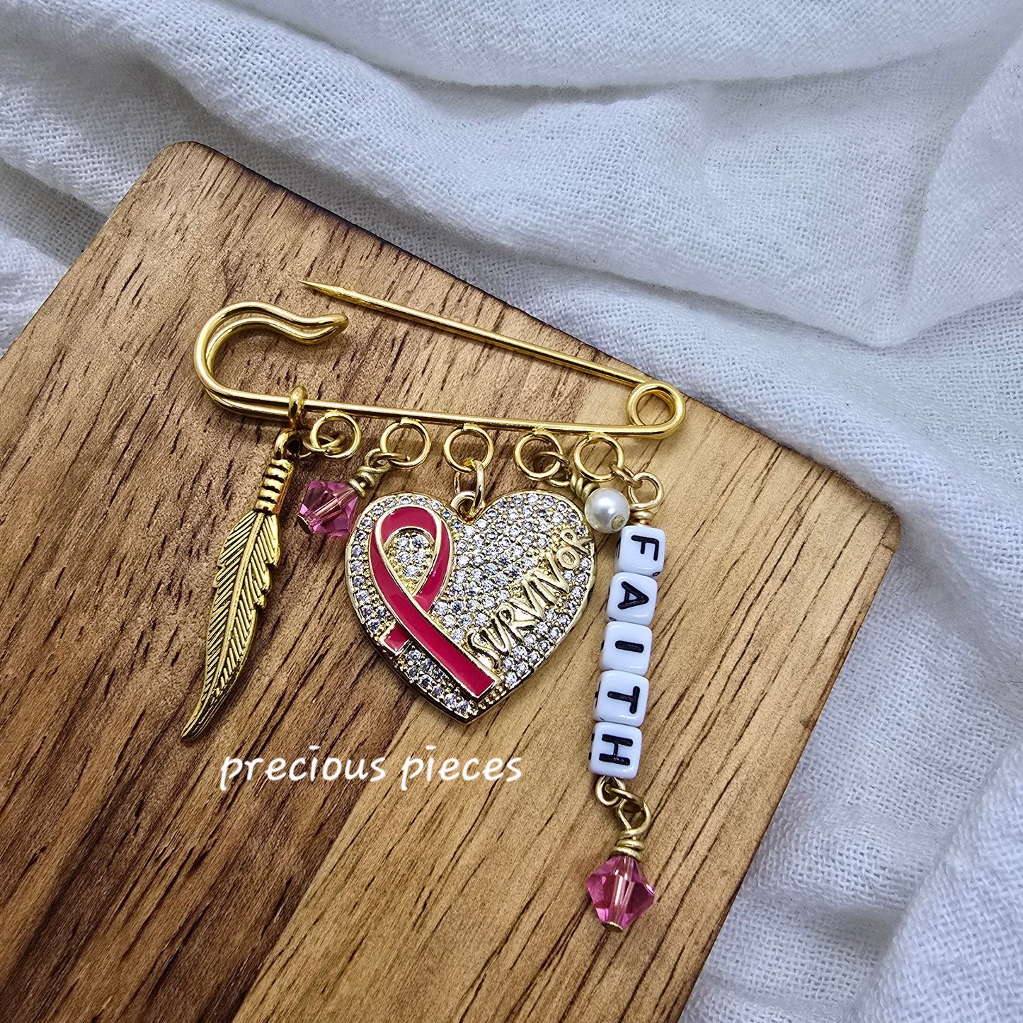 Cancer Survivor Awareness Brooch