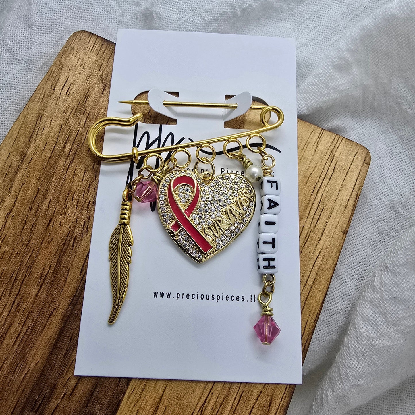 Cancer Survivor Awareness Brooch
