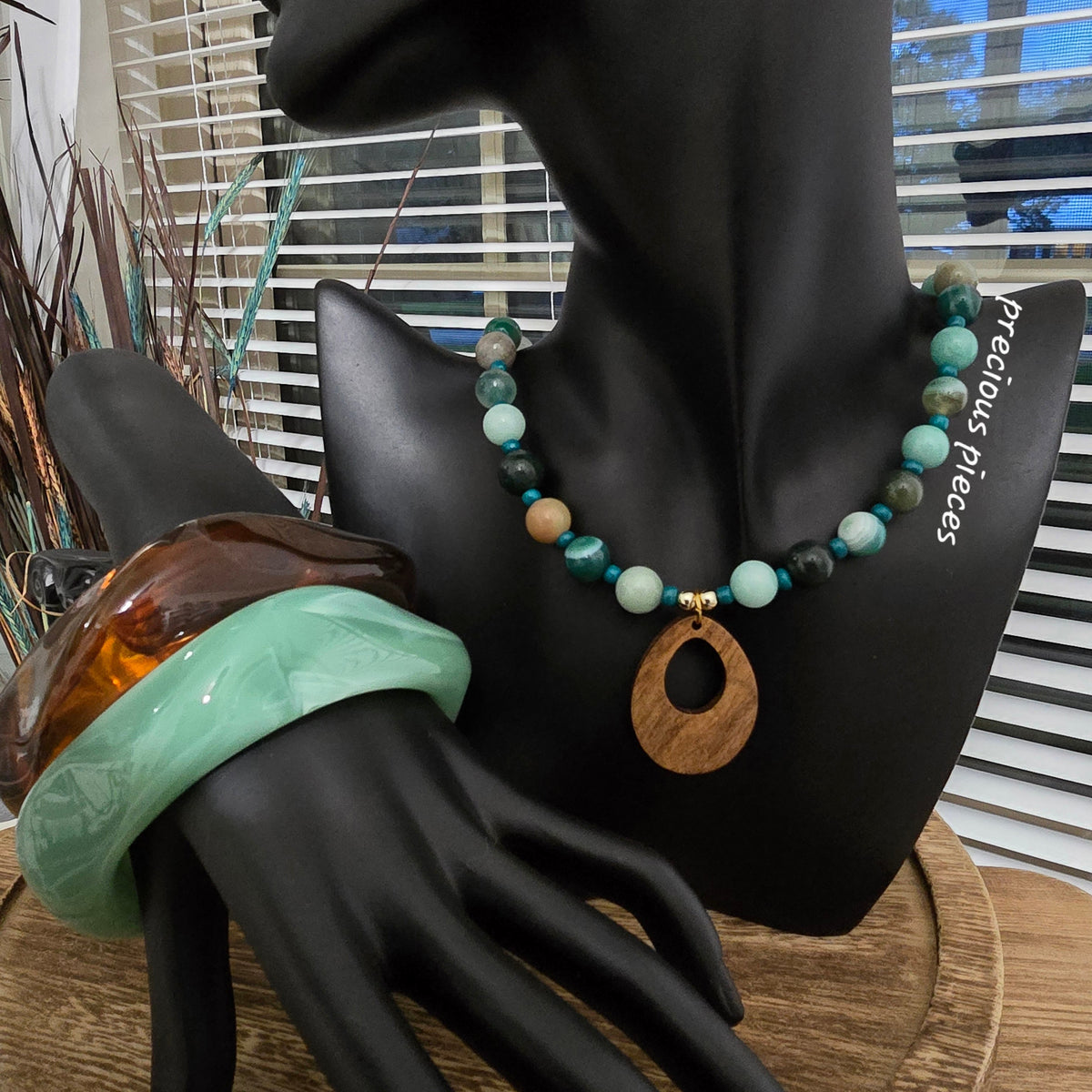 Amazonite Beaded Necklace