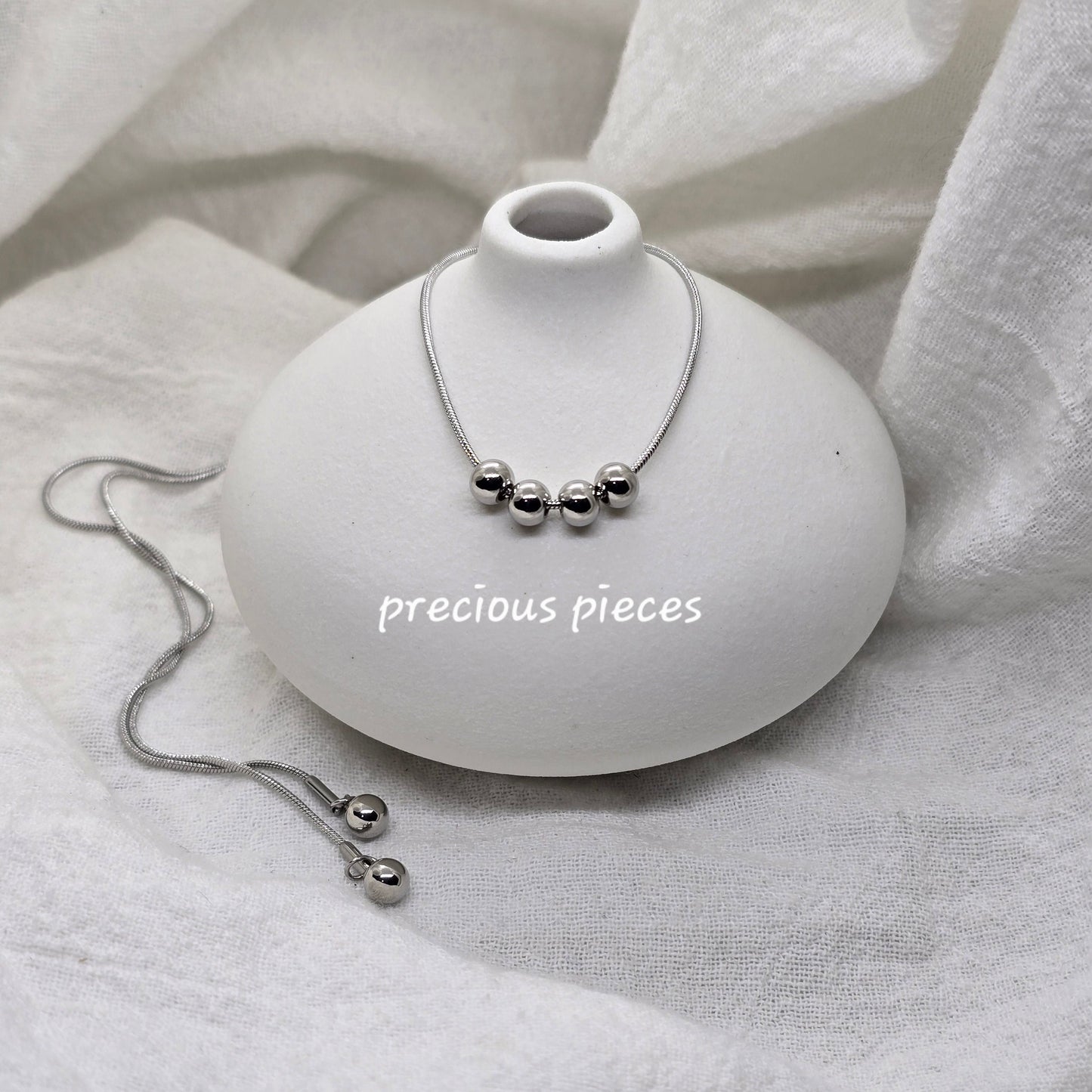 Adjustable Ball Charm Necklace (click for more options)