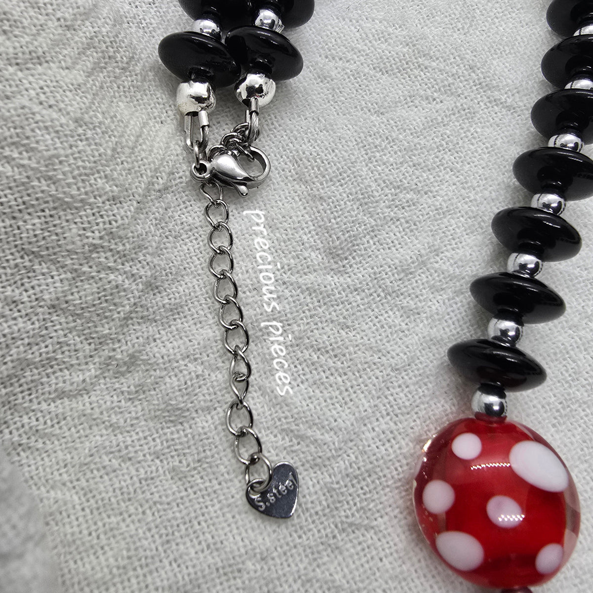 Black Beaded Necklace