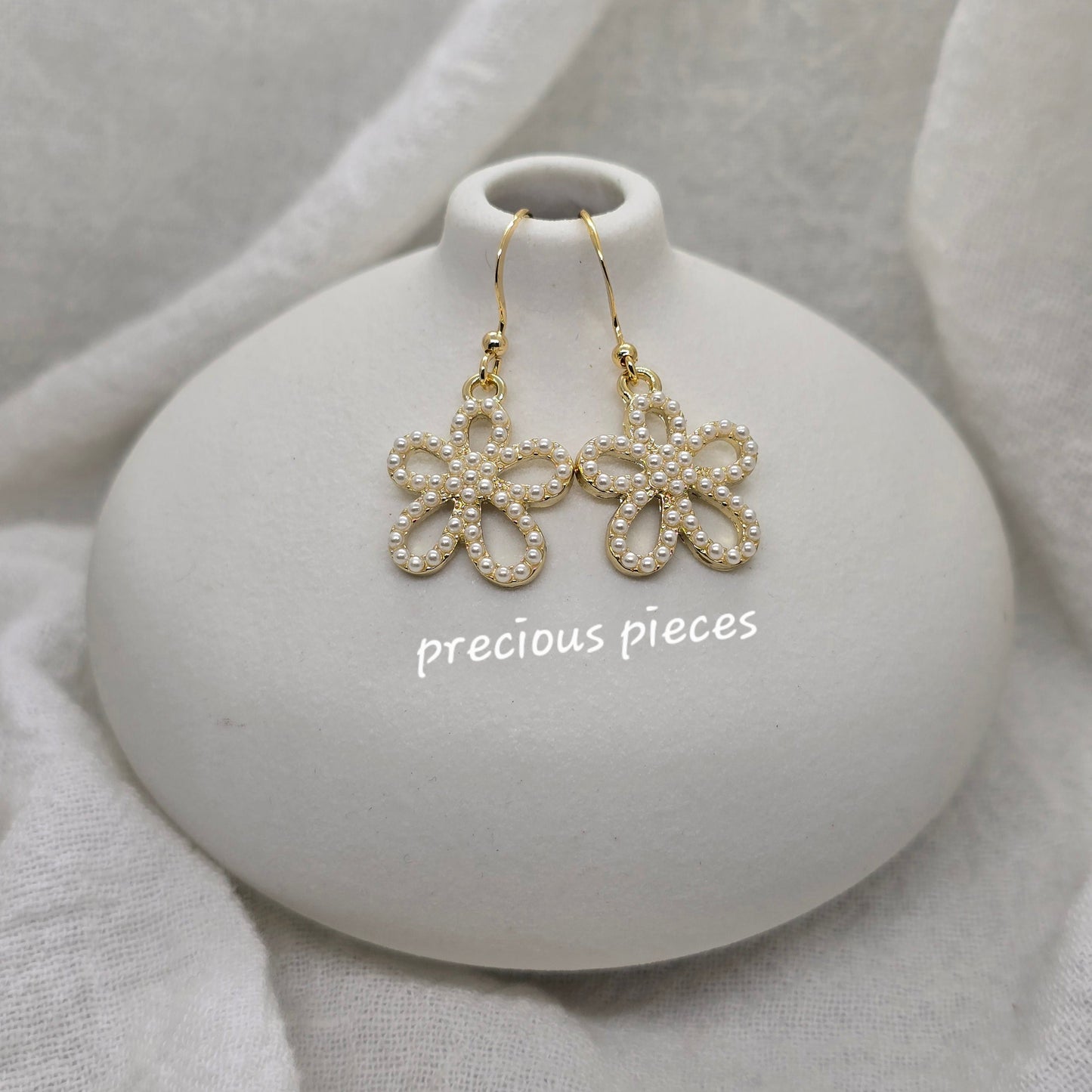 Pearl Flower Earrings