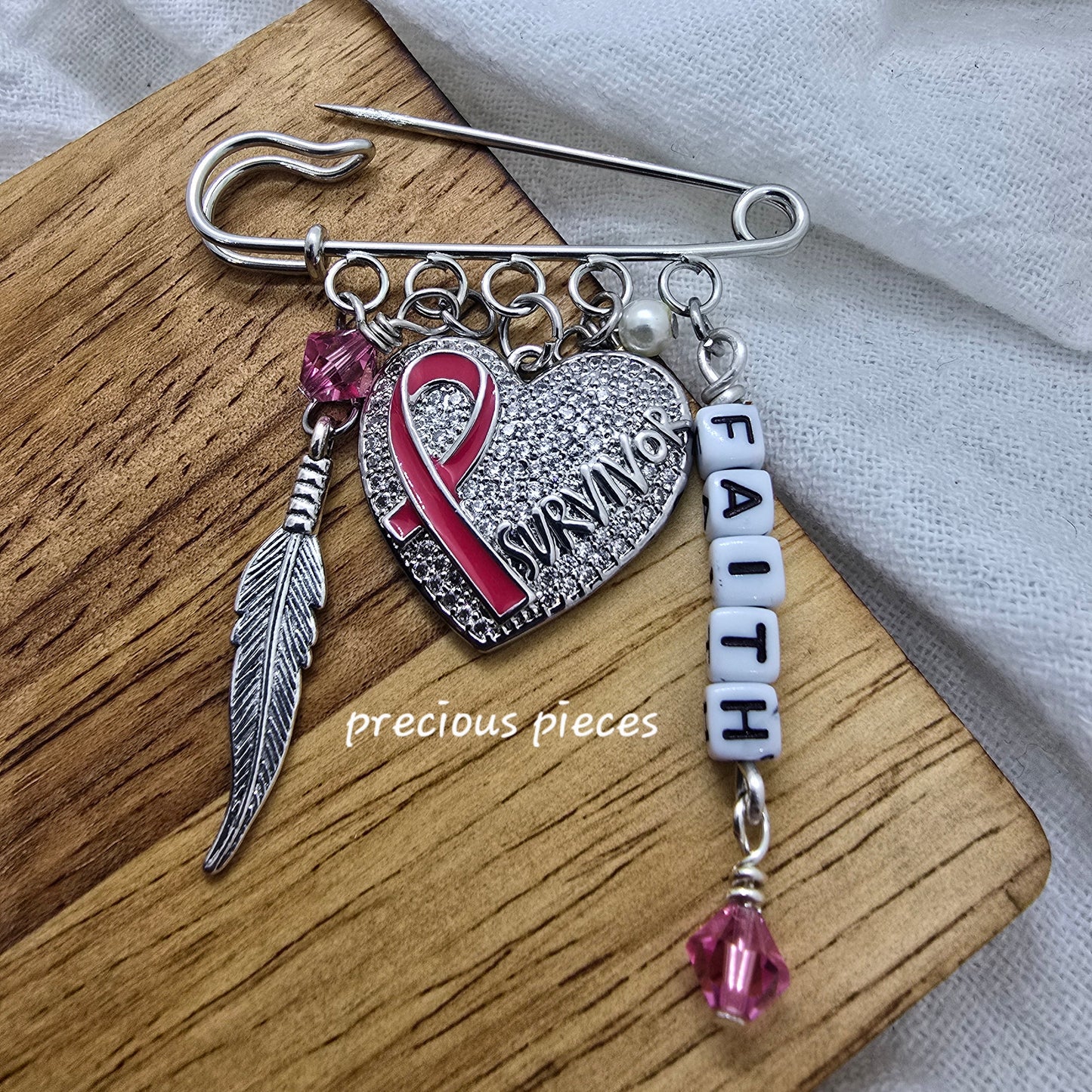 Cancer Survivor Awareness Brooch