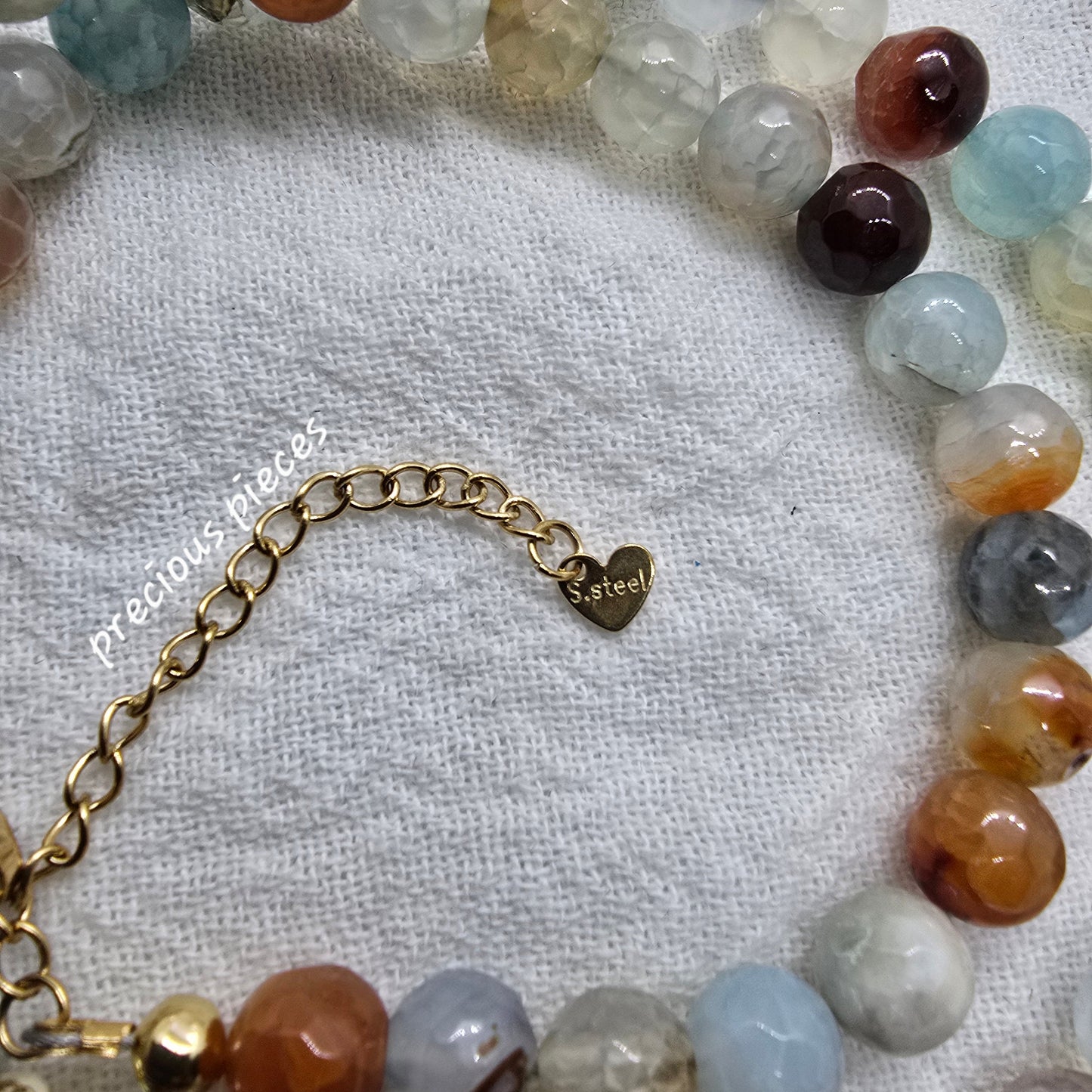 Agate Beaded Necklace