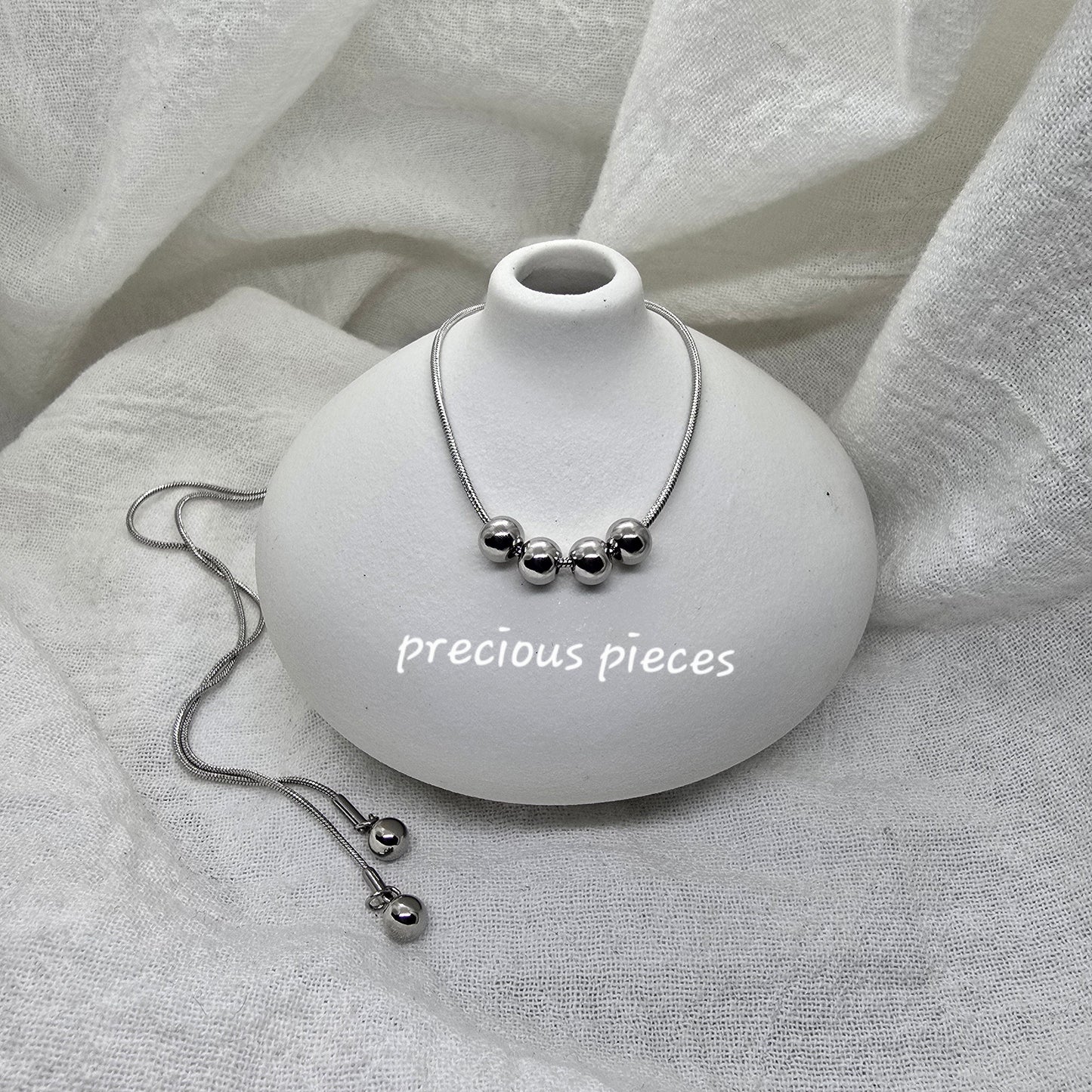 Adjustable Ball Charm Necklace (click for more options)