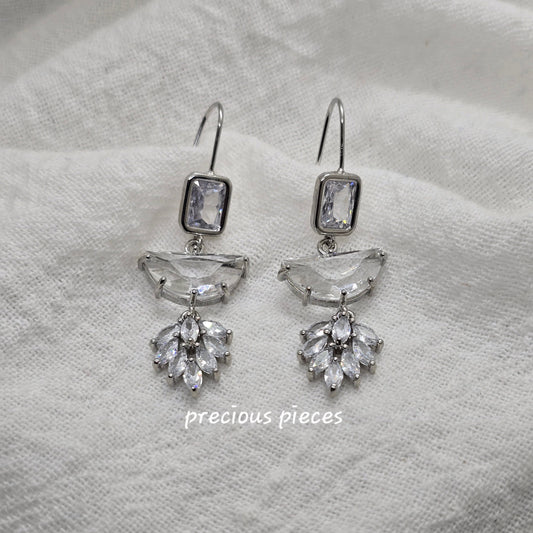 Cubic Zirconia Leaf Earrings (click for more options)