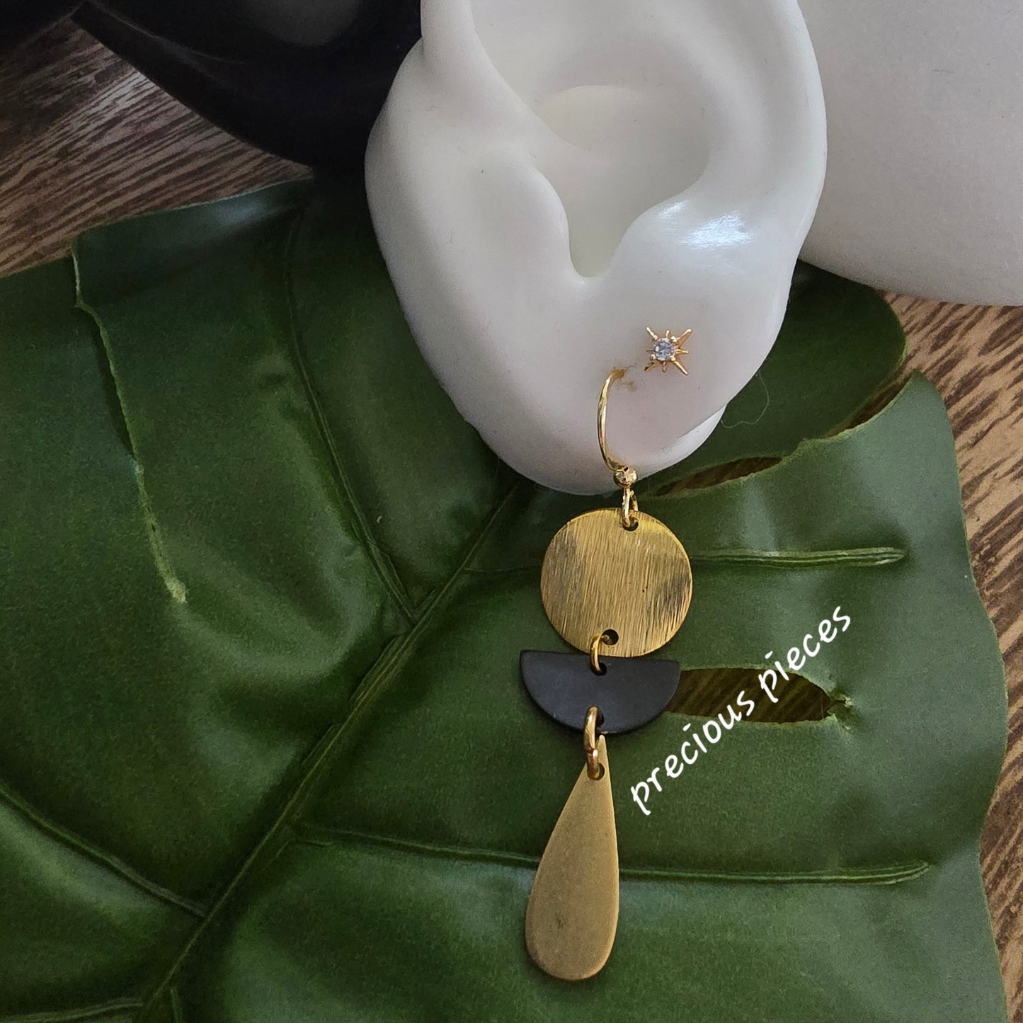 Brass Teardrop Earrings