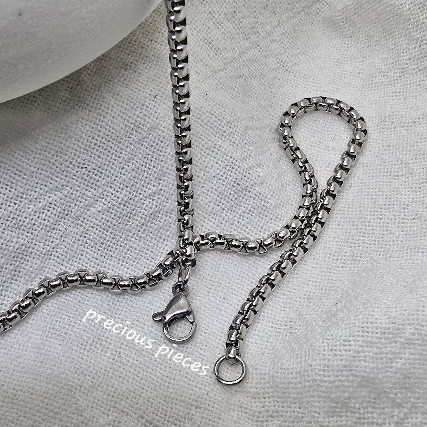 Half Round Box Chain Necklace