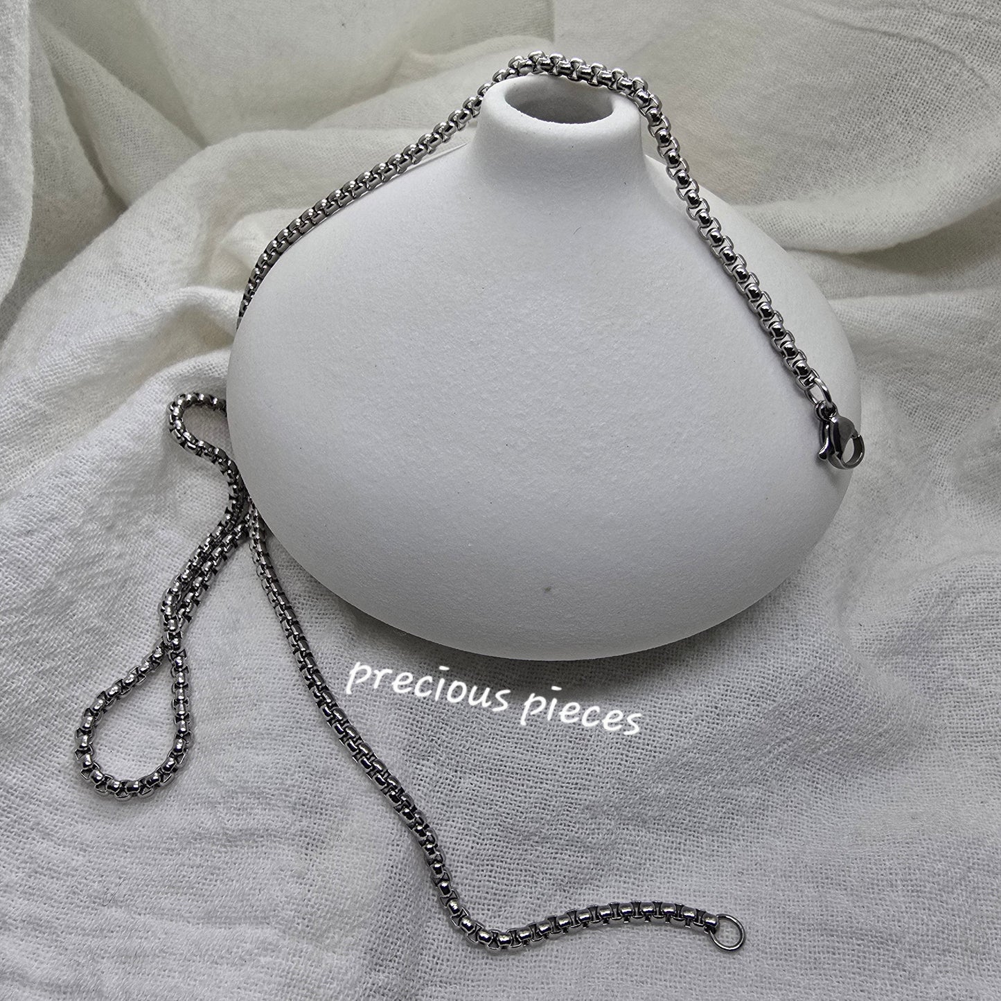 Half Round Box Chain Necklace