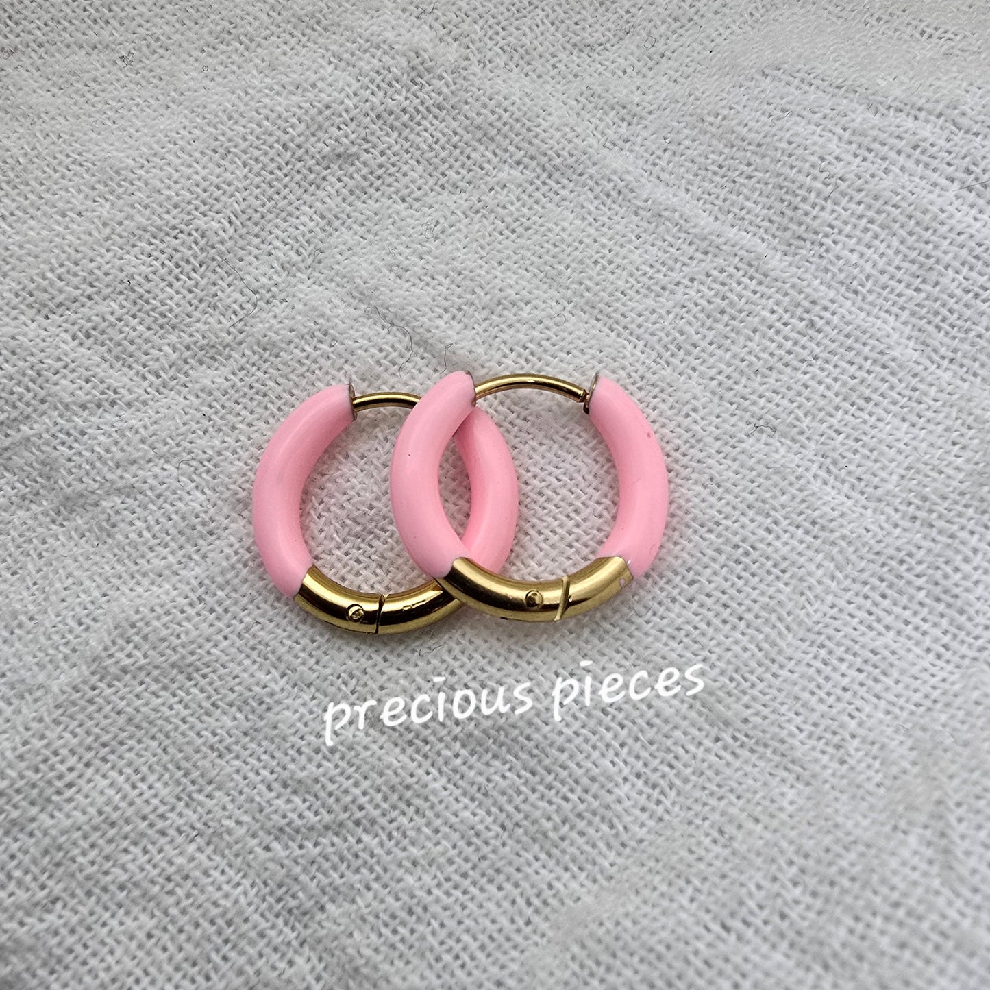 Enamel Hoop Earrings (click for more options)