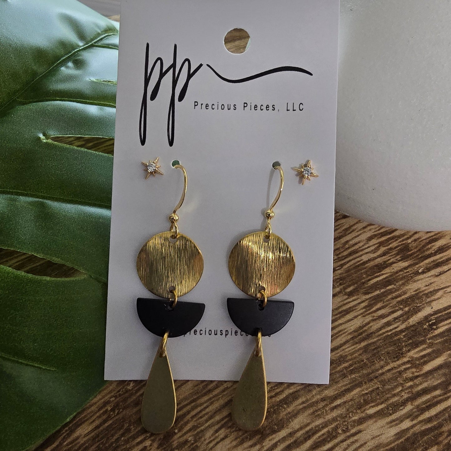 Brass Teardrop Earrings