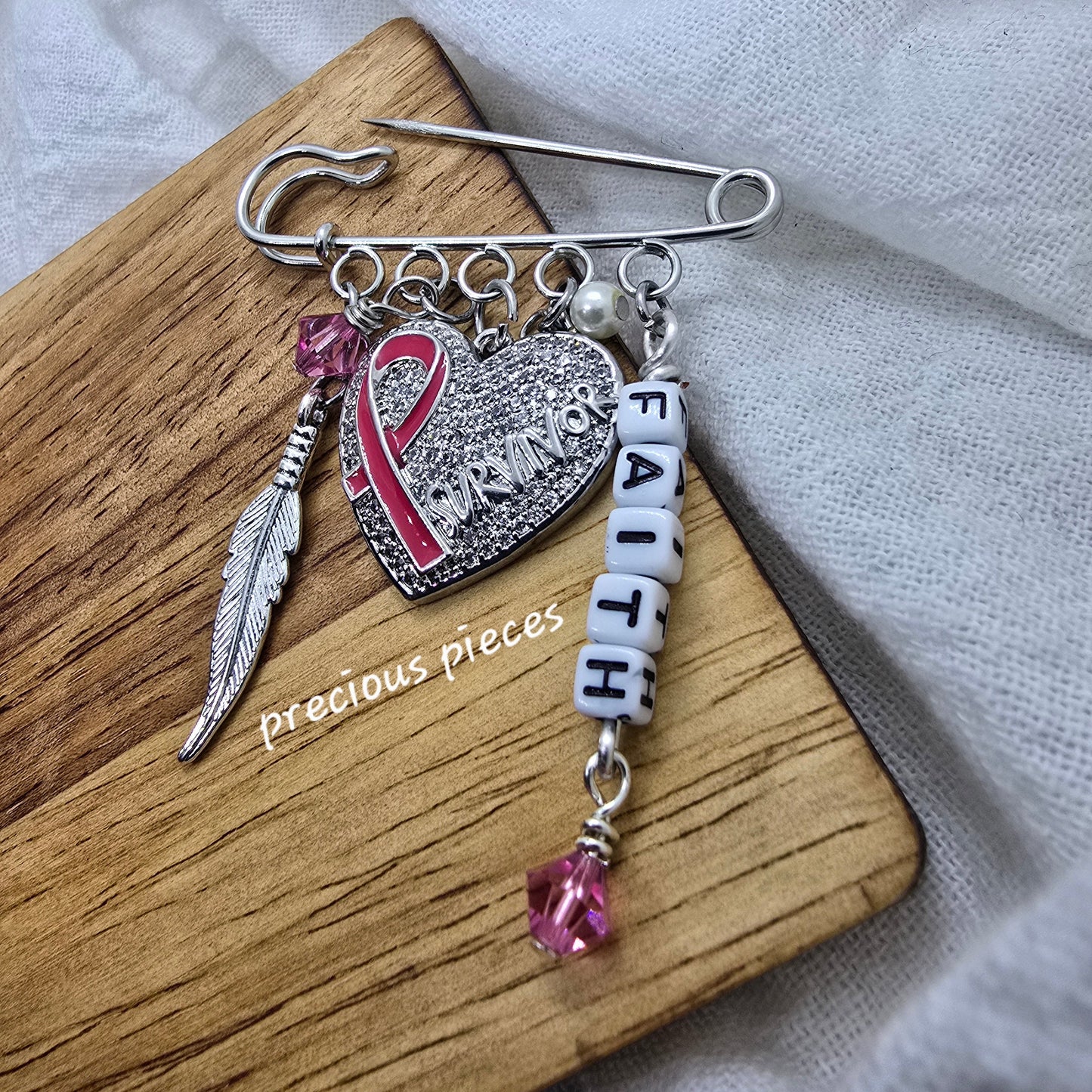 Cancer Survivor Awareness Brooch
