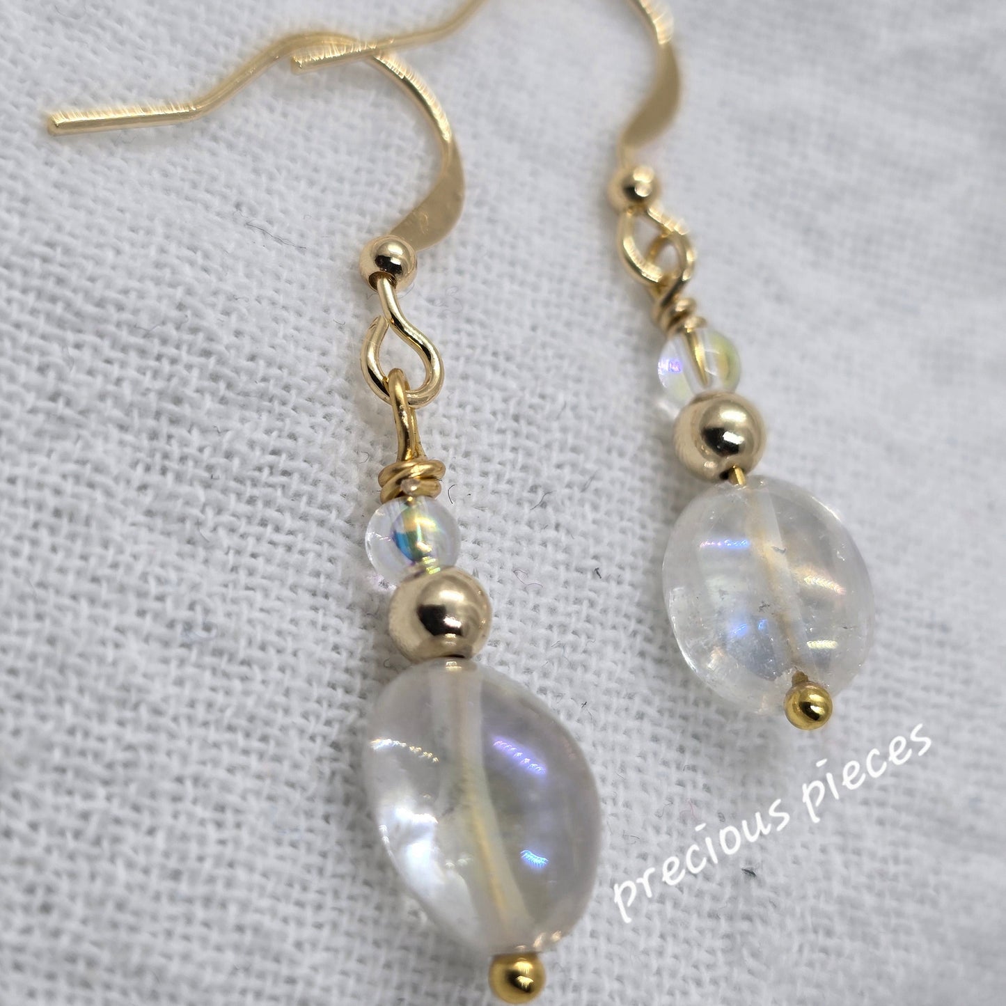 Quartz Dangle Earrings
