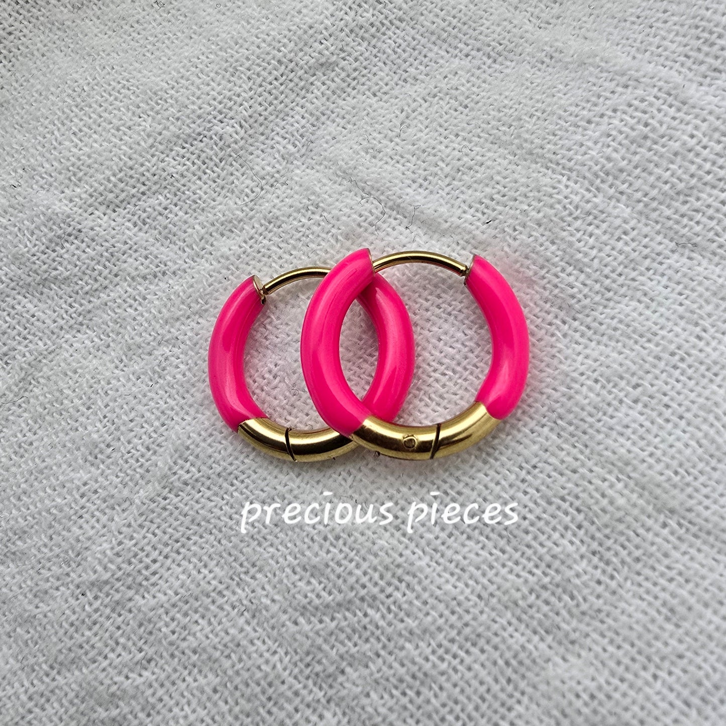 Enamel Hoop Earrings (click for more options)