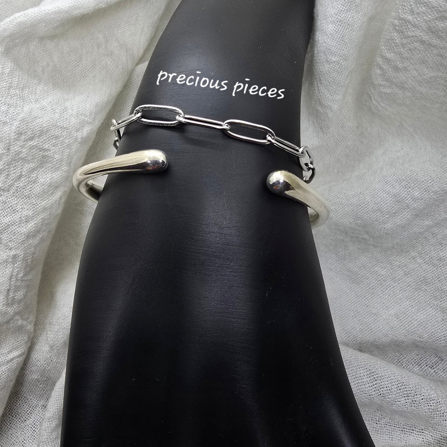 Stainless Steel Paperclip Bracelet