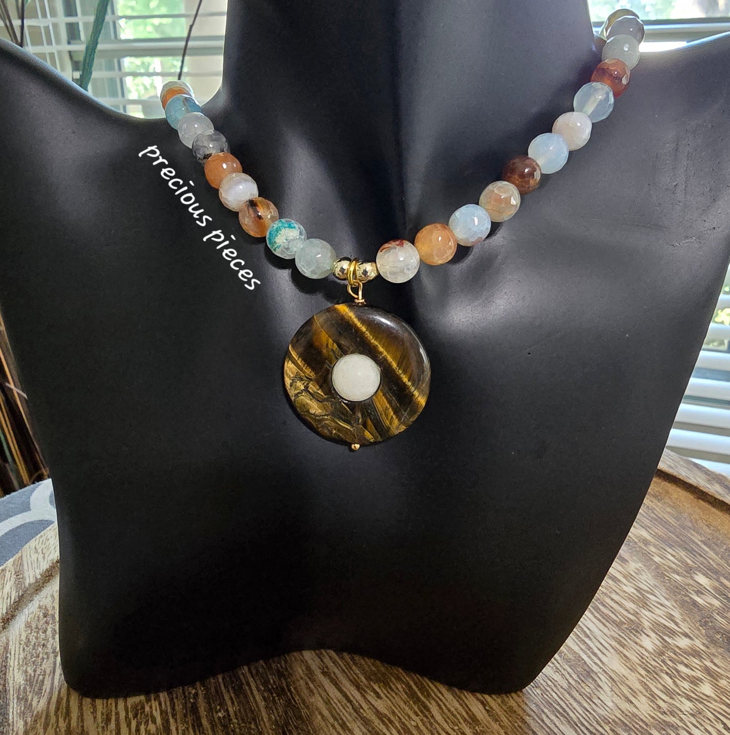 Agate Beaded Necklace