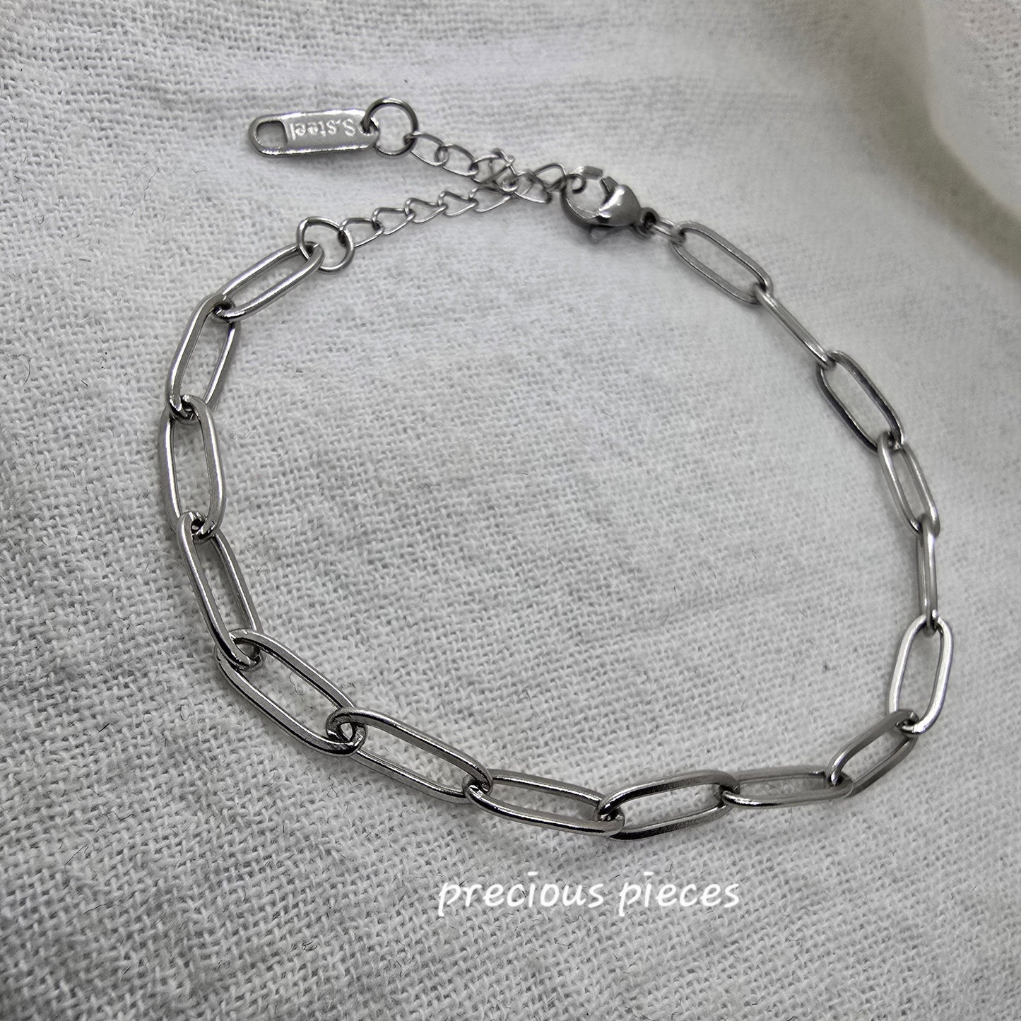 Stainless Steel Paperclip Bracelet