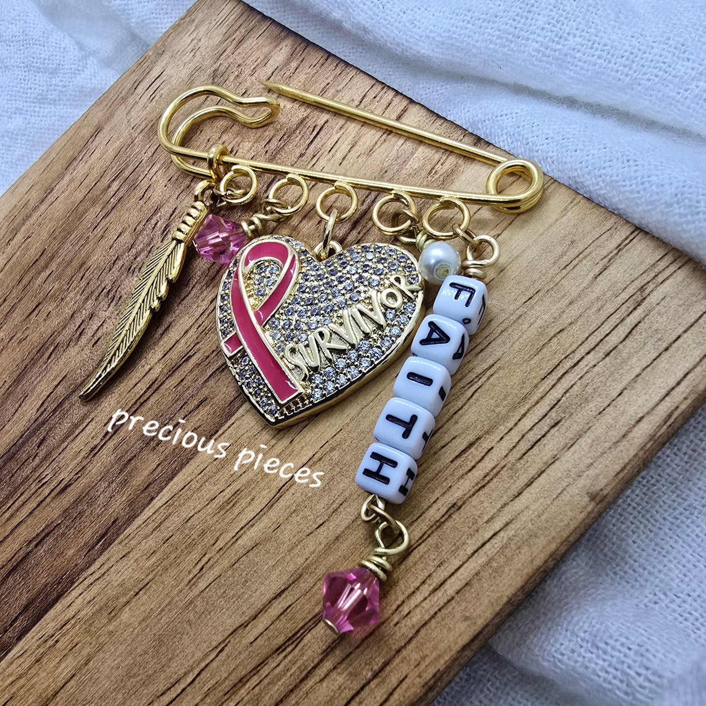 Cancer Survivor Awareness Brooch