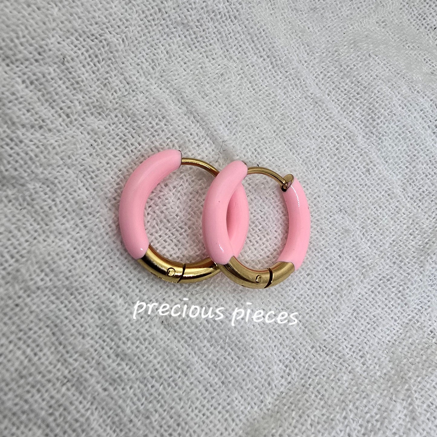 Enamel Hoop Earrings (click for more options)