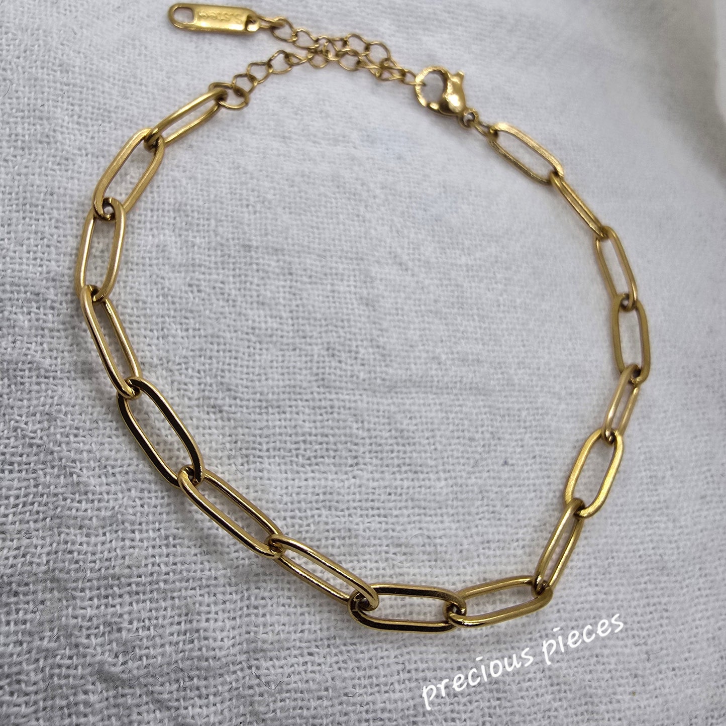 Stainless Steel Paperclip Bracelet