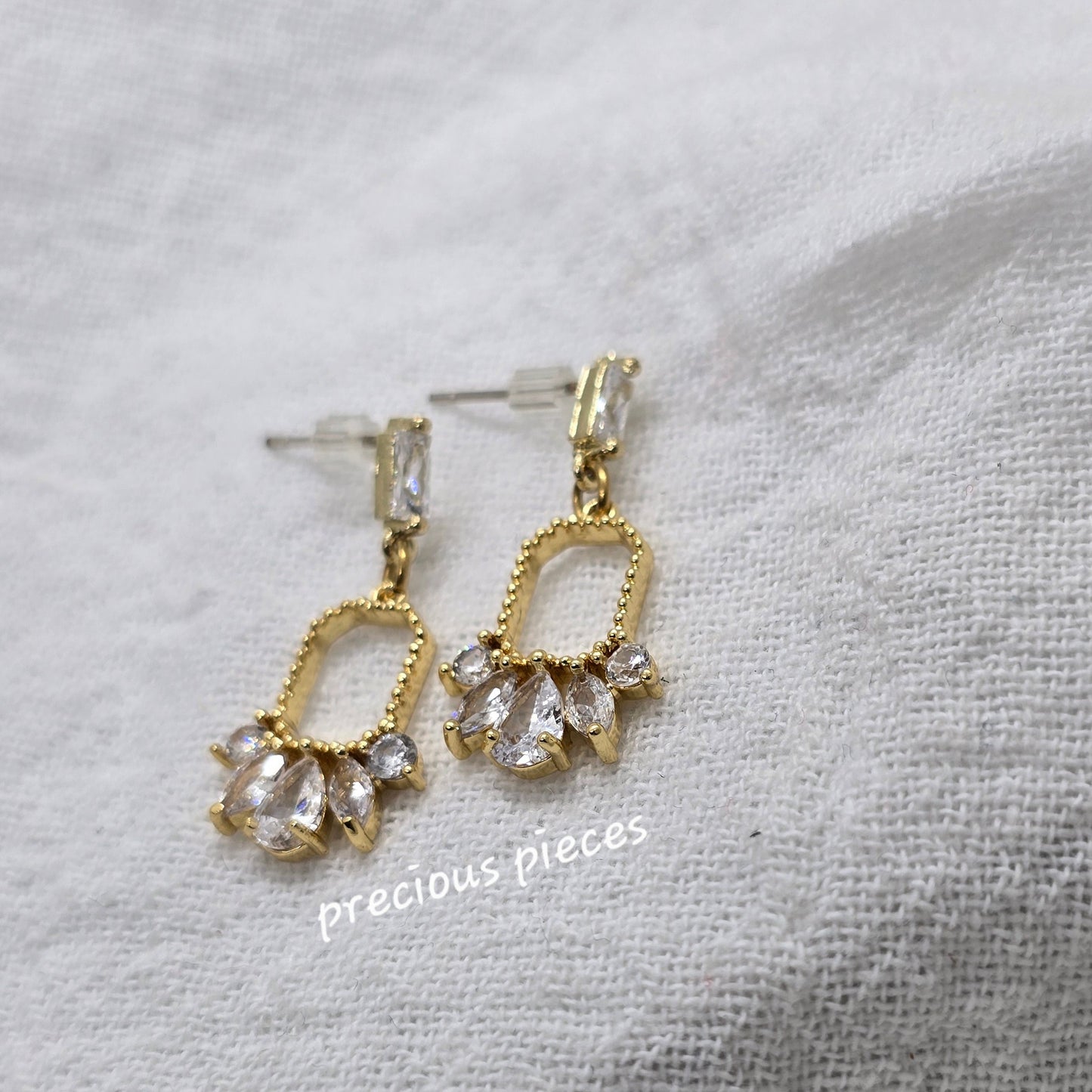 Zirconia Dangle Earrings