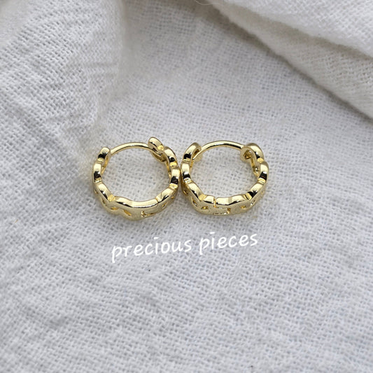 Chunky Huggie Earrings