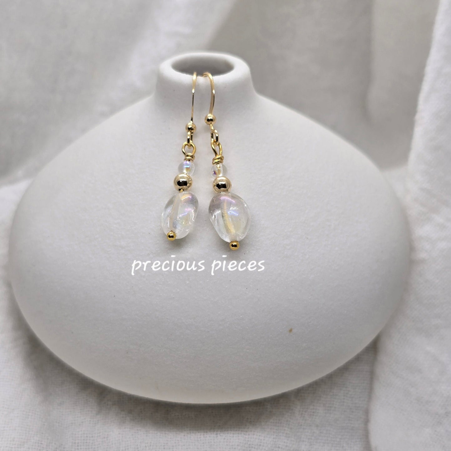 Quartz Dangle Earrings