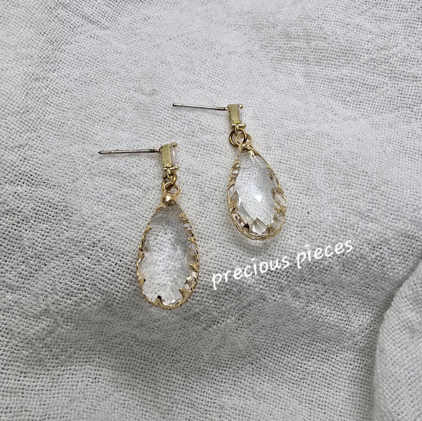 Glass Teardrop Earrings