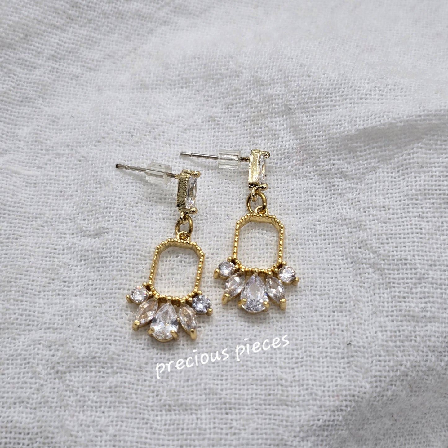 Zirconia Dangle Earrings