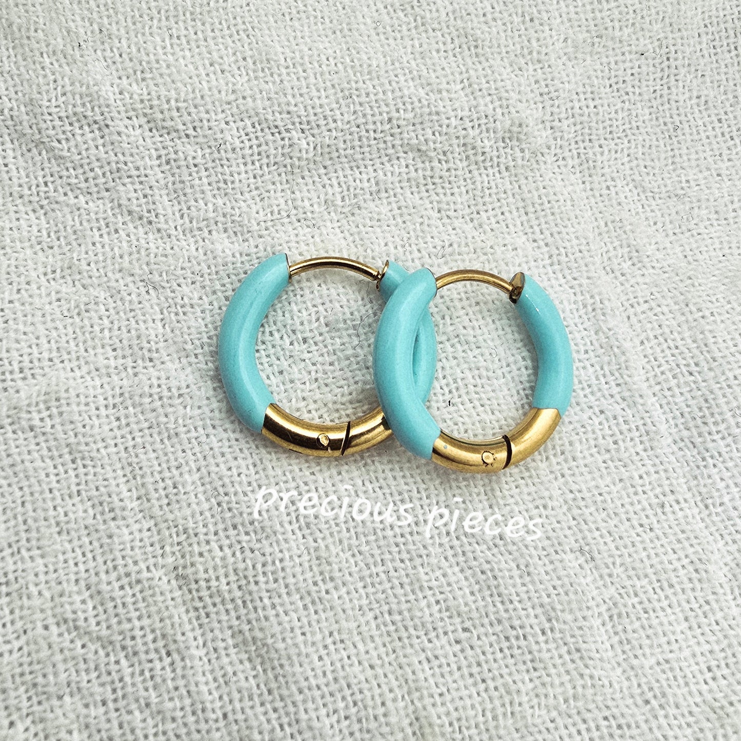Enamel Hoop Earrings (click for more options)
