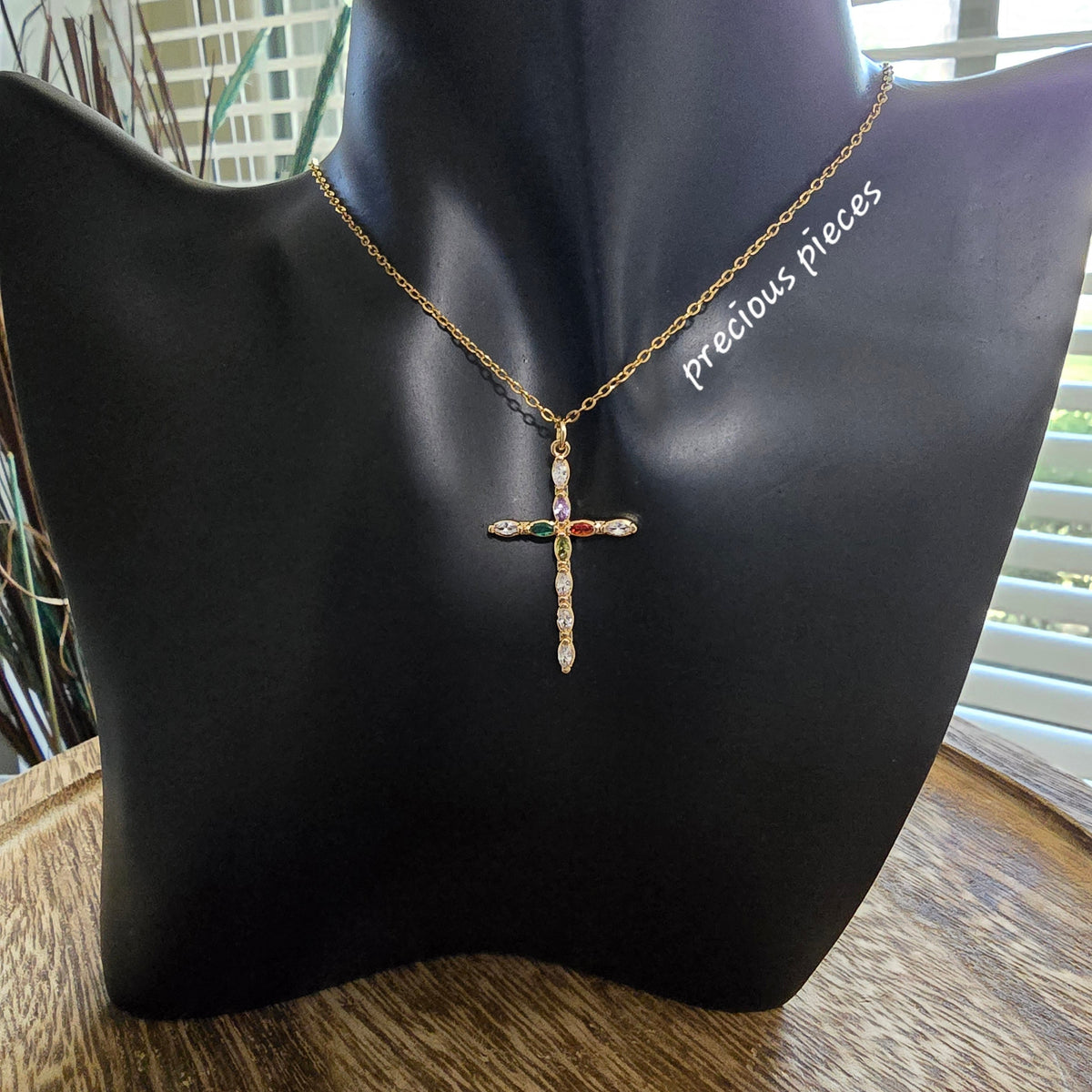 Rhinestone Cross Necklace