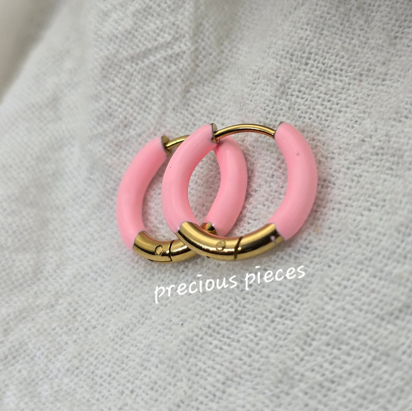 Enamel Hoop Earrings (click for more options)