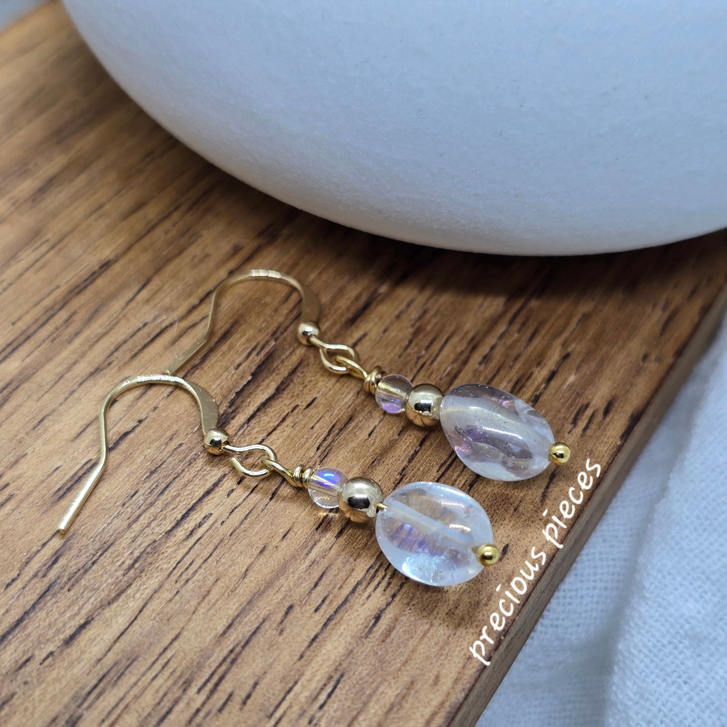 Quartz Dangle Earrings
