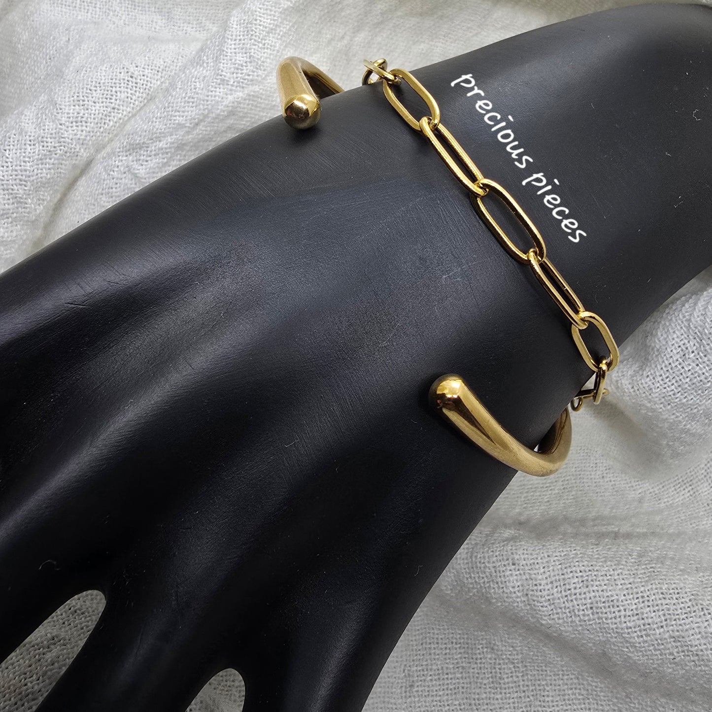 Stainless Steel Paperclip Bracelet