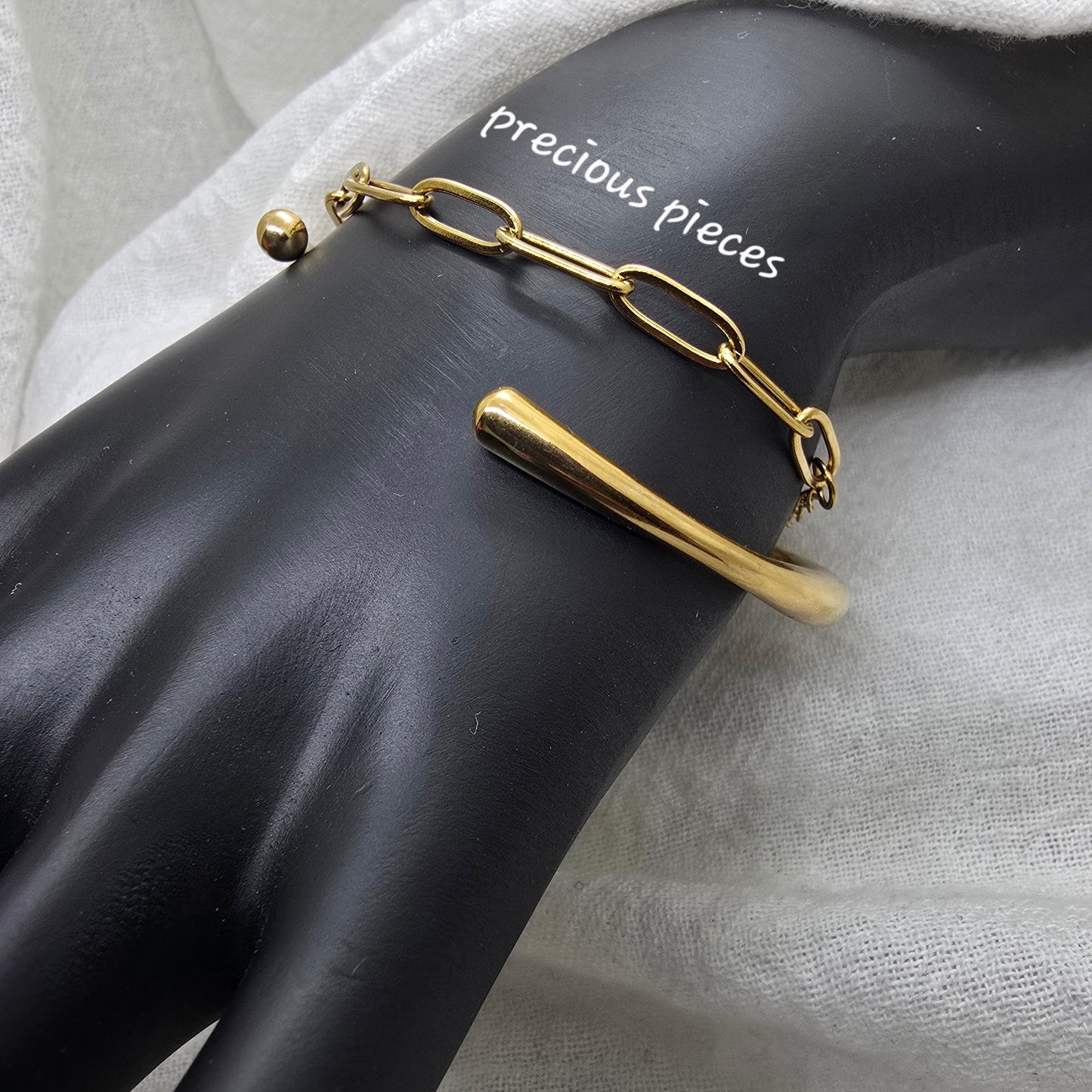 Stainless Steel Paperclip Bracelet