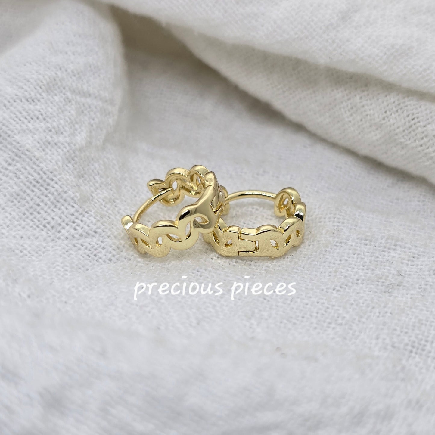 Chunky Huggie Earrings
